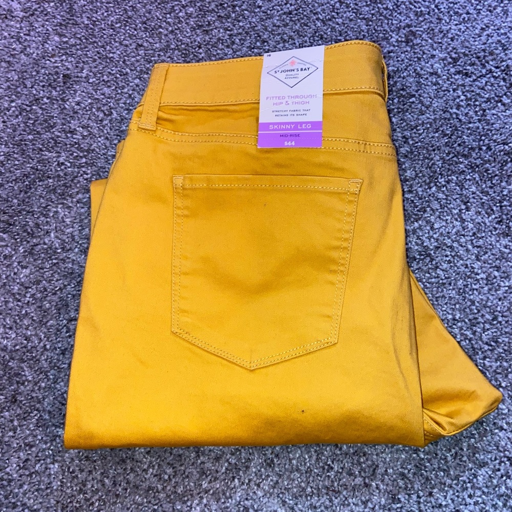 YELLOW MUSTARD COLORD SKINNY JEANS